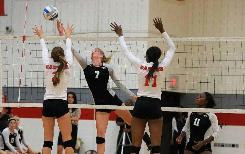 Volleyball game filmed for Athlete Video Services